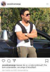 Zezé Di Camargo chama atenção pelo "volume" dp sertanejo que se destacou ao encostar em seu conversível (Imagem: Instagram) Zezé Di Camargo chama atenção pelo "volume" dp sertanejo que se destacou ao encostar em seu conversível (Imagem: Instagram)