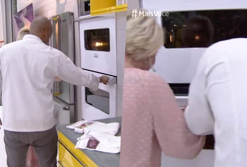 Ana Maria passou vergonha ao vivo com Louro José no Mais Você (Foto: Reprodução/Globo) Ana Maria passou vergonha ao vivo com Louro José no Mais Você (Foto: Reprodução/Globo)