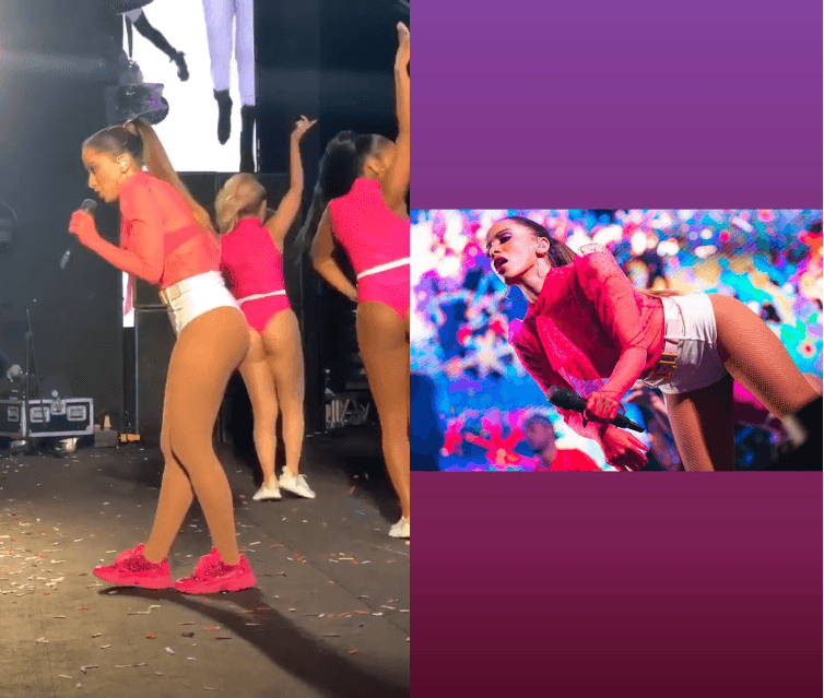 Figurino inicial de Anitta em show (Foto: Reprodução/ Instagram) Figurino inicial de Anitta em show (Foto: Reprodução/ Instagram)