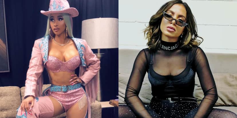 A cantora Anitta e a rapper Cardi B podem fazer parceria em breve (Foto: Reprodução)