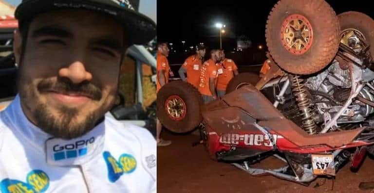 Caio Castro e seu carro, durante a competição, Caio Castro se manifestou pelo Instagram após sofres um grave acidente de carro durante a competição, Rally dos Sertões, no último final de semana. (Imagem/ Instagram) Caio Castro e seu carro, durante a competição, Caio Castro se manifestou pelo Instagram após sofres um grave acidente de carro durante a competição, Rally dos Sertões, no último final de semana. (Imagem/ Instagram)