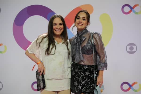 Gabriela Duarte, e sua mãe Regina Duarte, durante evento de inauguração dos novos estúdios da Globo Imagem Divulgação Globo) Gabriela Duarte, e sua mãe Regina Duarte, durante evento de inauguração dos novos estúdios da Globo Imagem Divulgação Globo)