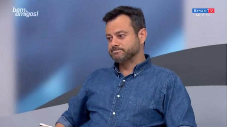 O repórter esportivo da Globo Eric Faria (Reprodução: SporTV) O repórter esportivo da Globo Eric Faria (Reprodução: SporTV)