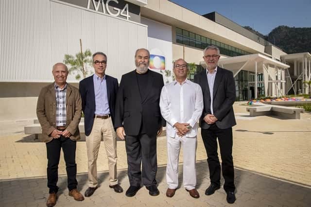 Jorge Nóbrega, João Roberto Marinho, Roberto Irineu Marinho, Jose Roberto Marinho e Carlos Henrique Schroder (Foto: Globo/Estevam Avellar) Jorge Nóbrega, João Roberto Marinho, Roberto Irineu Marinho, Jose Roberto Marinho e Carlos Henrique Schroder (Foto: Globo/Estevam Avellar)