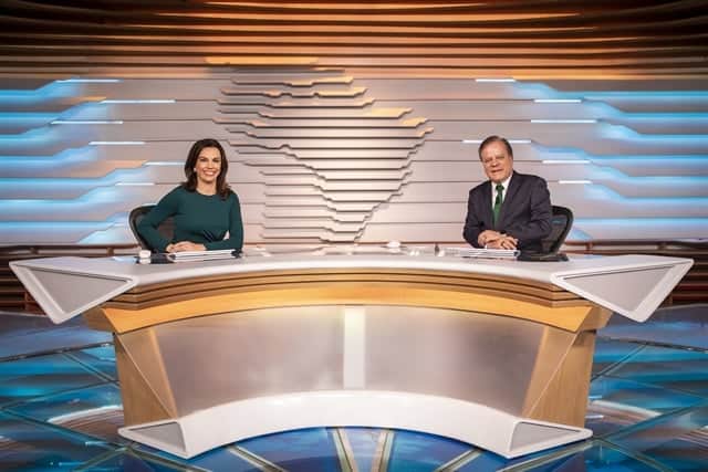 Ana Paula Araújo e Chico Pinheiro no Bom Dia Brasil (Foto: Globo/João Cotta) Ana Paula Araújo e Chico Pinheiro no Bom Dia Brasil (Foto: Globo/João Cotta)