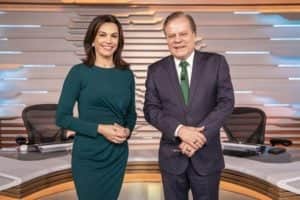 Ana Paula Araújo e Chico Pinheiro no novo cenário do Bom Dia Brasil (Foto: Globo/João Cotta) Ana Paula Araújo e Chico Pinheiro no novo cenário do Bom Dia Brasil (Foto: Globo/João Cotta)