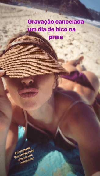 Grazi Massafera aproveita cancelamento de gravação de Bom Sucesso e pega uma praia (Imagem: Instagram) Grazi Massafera aproveita cancelamento de gravação de Bom Sucesso e pega uma praia (Imagem: Instagram)