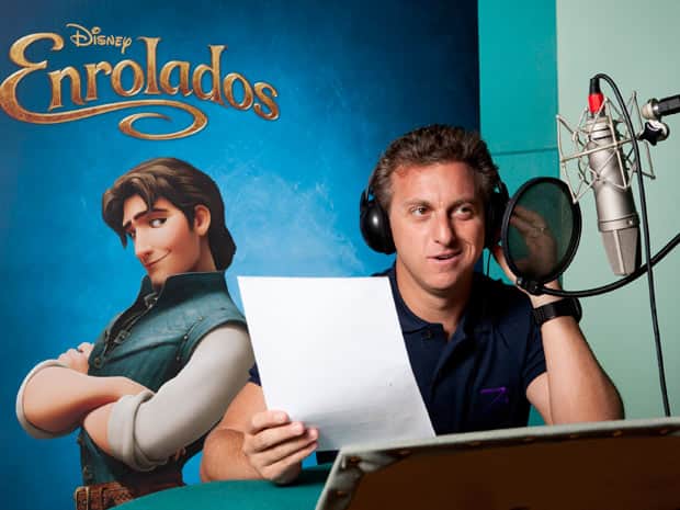 Luciano Huck quando dublou Enrolados Luciano Huck quando dublou Enrolados