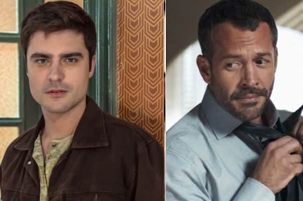Leandro e Agno em cena da novela A Dona do Pedaço (Foto: Montagem) Leandro e Agno em cena da novela A Dona do Pedaço (Foto: Montagem)