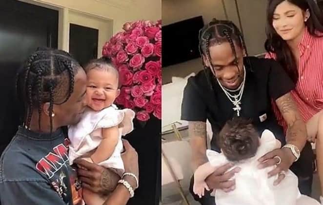 Kylie Jenner, Travis Scott e filha (Foto: Reprodução) Kylie Jenner, Travis Scott e filha (Foto: Reprodução)