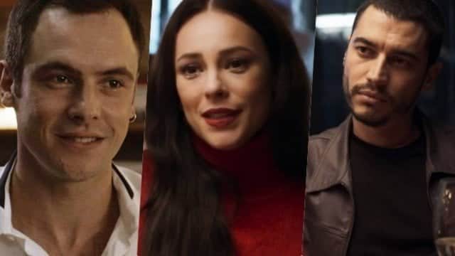 Chiclete, Vivi Guedes e Camilo em cena da novela A Dona do Pedaço (Foto: Montagem) Chiclete, Vivi Guedes e Camilo em cena da novela A Dona do Pedaço (Foto: Montagem)