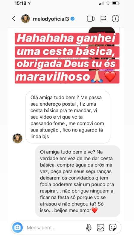 a funkeira Melody e a influencer Vanessa Cunha entraram em uma discussão Foto: Reprodução/Instagram a funkeira Melody e a influencer Vanessa Cunha entraram em uma discussão Foto: Reprodução/Instagram