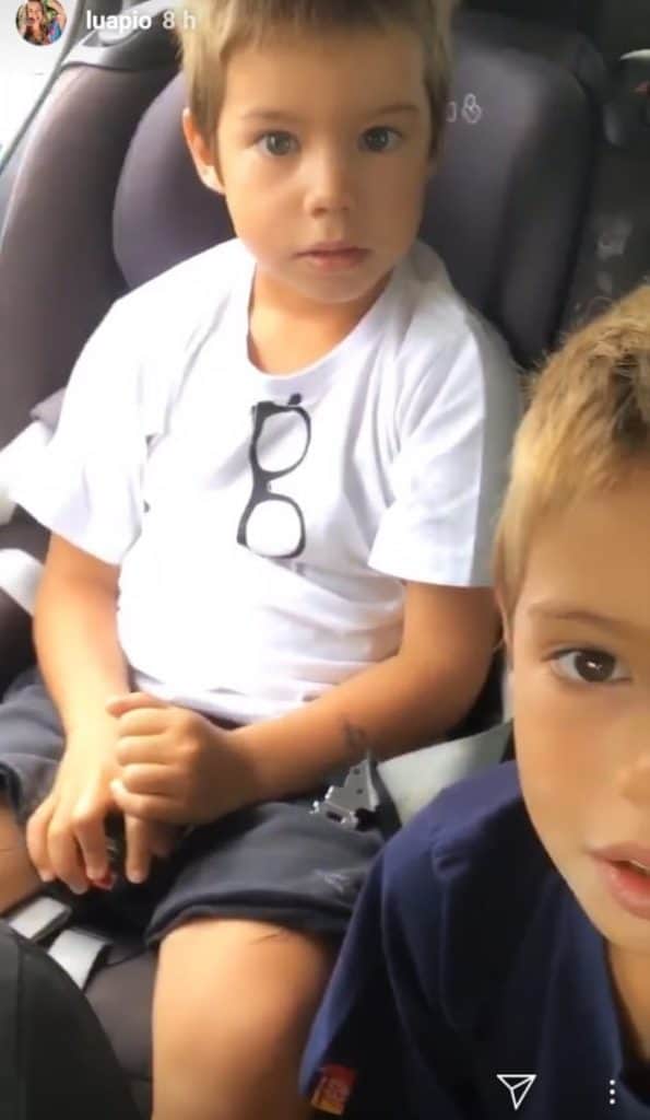 Filho de Luana Piovani a corrigiu após gafe da atriz. (Foto: Reprodução) Filho de Luana Piovani a corrigiu após gafe da atriz. (Foto: Reprodução)