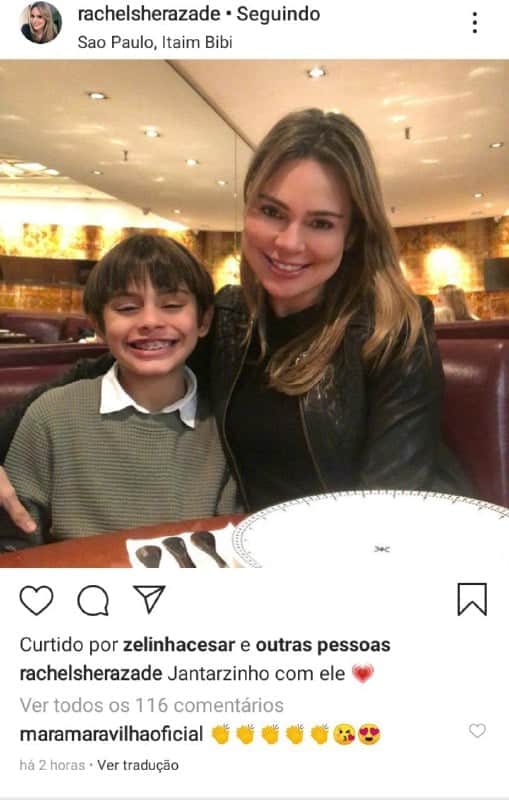 Rachel Sheherazade e o filho, Gabriel, juntos (Foto: Reprodução/ Instagram) Rachel Sheherazade e o filho, Gabriel, juntos (Foto: Reprodução/ Instagram)