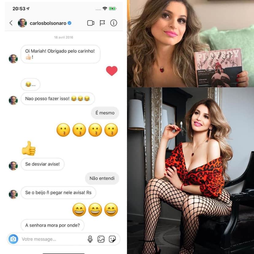 Carlos Bolsonaro e Mariah Fernandes (Foto: Reprodução/Instagram) Carlos Bolsonaro e Mariah Fernandes (Foto: Reprodução/Instagram)