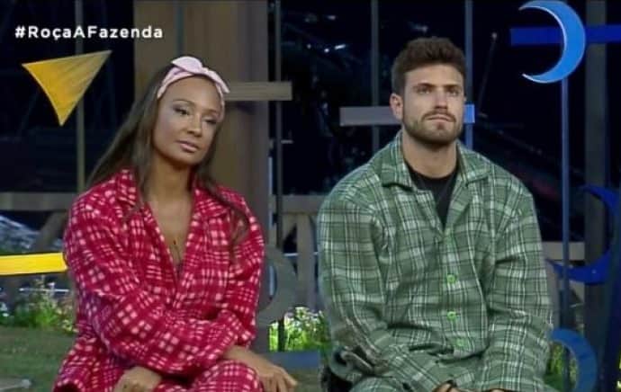 Drika e Guilherme Leão estão na Roça em A Fazenda 11 (Foto: Reprodução/Record TV) Drika e Guilherme Leão estão na Roça em A Fazenda 11 (Foto: Reprodução/Record TV)