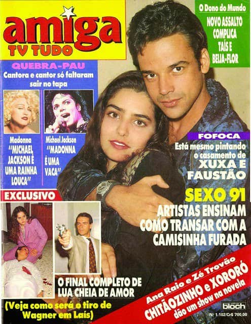 Notícia de revista sobre casamento entre Faustão e Xuxa nos anos 1990 repercutiu na web (Reprodução:Twitter) Notícia de revista sobre casamento entre Faustão e Xuxa nos anos 1990 repercutiu na web (Reprodução:Twitter)