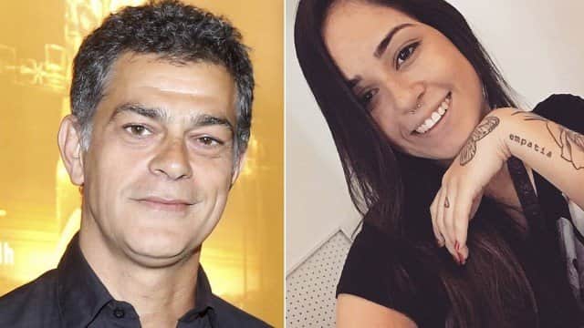 Eduardo Moscovis e a tatuadora Ana Júlia (Imagem Reprodução/ Jornal Extra)