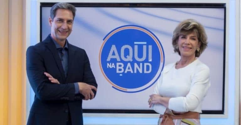 Luís Ernesto Lacombe e Silvia Poppovic (Foto: Divulgação/Band) Luís Ernesto Lacombe e Silvia Poppovic (Foto: Divulgação/Band)