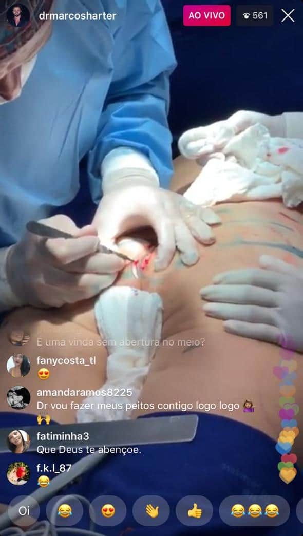 Marcos Härter fez transmissão ao vivo (Foto: Reprodução/Instagram) Marcos Härter fez transmissão ao vivo (Foto: Reprodução/Instagram)