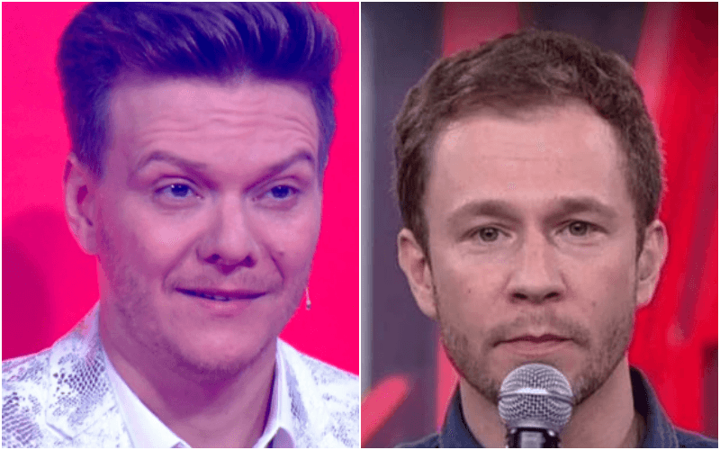 Os apresentadores do The Voice da Brasil, da Globo, Michel Teló e Tiago Leifert deixaram os telespectadores de queixo caído (Foto: Montagem TV Foco) Os apresentadores do The Voice da Brasil, da Globo, Michel Teló e Tiago Leifert deixaram os telespectadores de queixo caído (Foto: Montagem TV Foco)