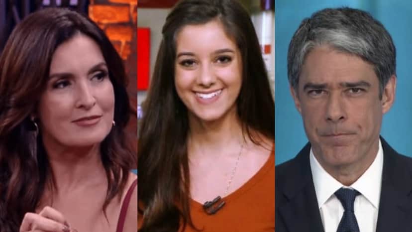 Fátima Bernardes, Luiza Tenente e William Bonner (Foto: Reprodução/Montagem TV Foco) Fátima Bernardes, Luiza Tenente e William Bonner (Foto: Reprodução/Montagem TV Foco)