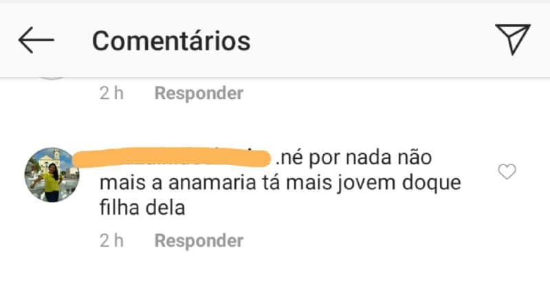 Ana Maria Braga foi elogiada por internauta que criticou a filha da apresentadora Ana Maria Braga foi elogiada por internauta que criticou a filha da apresentadora