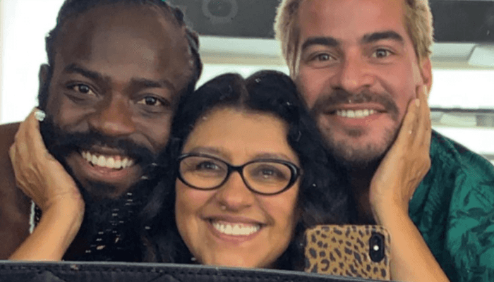 Regina Casé com Douglas Silva e Thiago Martins nas gravações de Amor de Mãe, próxima novela das nove da Globo (Foto: Reprodução/Instagram) Regina Casé com Douglas Silva e Thiago Martins nas gravações de Amor de Mãe, próxima novela das nove da Globo (Foto: Reprodução/Instagram)