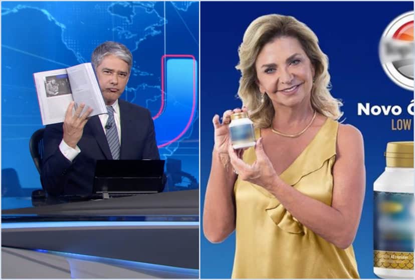 William Bonner e Aracy. Foto: Reprodução/Montagem TV Foco William Bonner e Aracy. Foto: Reprodução/Montagem TV Foco