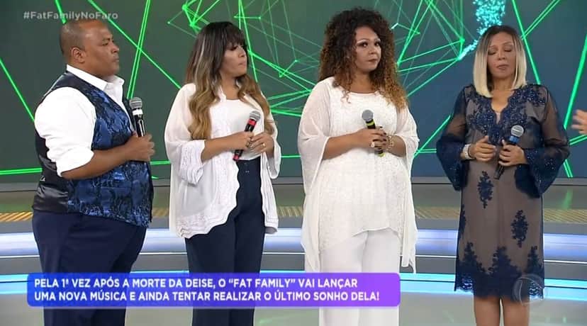 Rodrigo Faro relançou o grupo Fat Family meses após a morte de Deise Cipriano (Foto: Reprodução) Rodrigo Faro relançou o grupo Fat Family meses após a morte de Deise Cipriano (Foto: Reprodução)