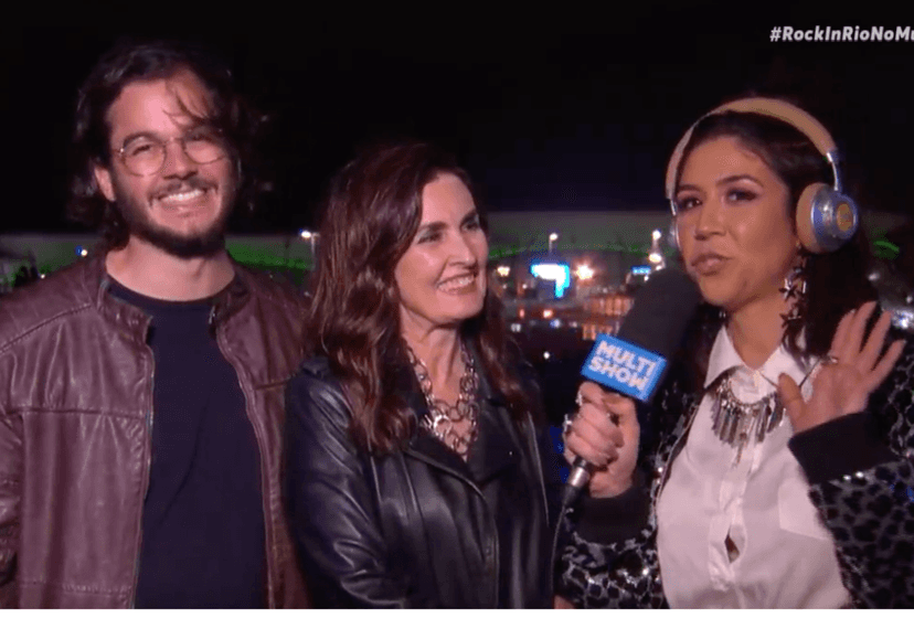 Fátima Bernardes e Túlio participaram ao vivo das transmissões ao vivo do Multishow (Foto reprodução) Fátima Bernardes e Túlio participaram ao vivo das transmissões ao vivo do Multishow (Foto reprodução)