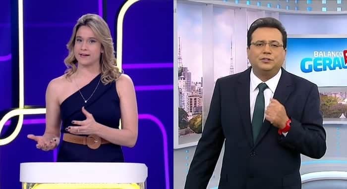 Fernanda Gentil na estreia do Se Joga e Geraldo Luís em seu retorno ao Balanço Geral SP; Record levou a melhor na audiência (Foto: Reprodução/Globo e Record/Montagem) Fernanda Gentil na estreia do Se Joga e Geraldo Luís em seu retorno ao Balanço Geral SP; Record levou a melhor na audiência (Foto: Reprodução/Globo e Record/Montagem)
