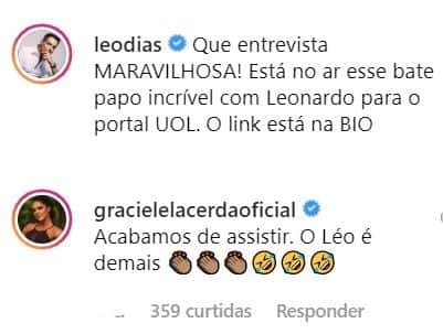 Leonardo dá entrevista bombástica e Graciele Lacerda, esposa de Zezé Di Camargo, faz afirmação sobre o que viu Leonardo dá entrevista bombástica e Graciele Lacerda, esposa de Zezé Di Camargo, faz afirmação sobre o que viu