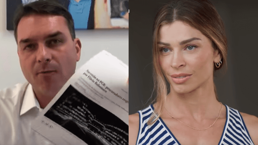 Globo repercute acusação de corrupção contra Flávio Bolsonaro e expôe passado de Grazi Massafera no Fantástico (Foto: Reprodução) Globo repercute acusação de corrupção contra Flávio Bolsonaro e expôe passado de Grazi Massafera no Fantástico (Foto: Reprodução)