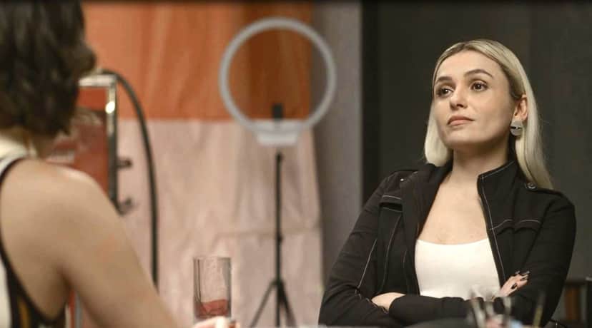 Kim (Monica Iozzi) em cena de A Dona do Pedaço Kim (Monica Iozzi) em cena de A Dona do Pedaço