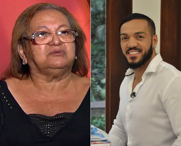 Dona Terezinha e seu filho o cantor Belo. Foto: Reprodução Dona Terezinha e seu filho o cantor Belo. Foto: Reprodução