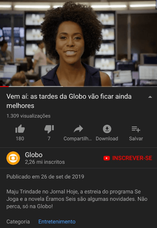 Maju Coutinho tem o nome trocado pela Globo (Foto: Reprodução) Maju Coutinho tem o nome trocado pela Globo (Foto: Reprodução)
