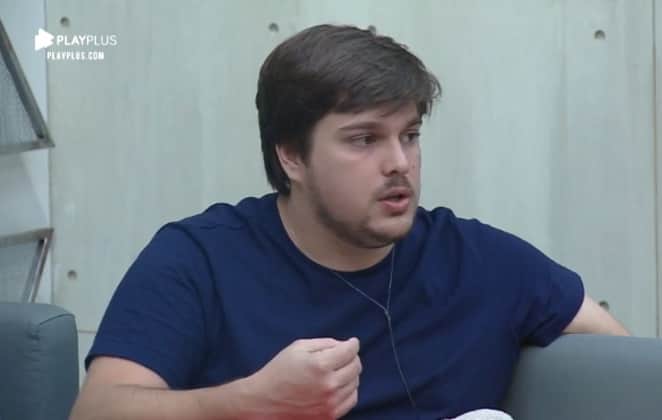Lucas Salles no reality Power Couple Brasil da Record tv (Reprodução: PlayPlus) Lucas Salles no reality Power Couple Brasil da Record tv (Reprodução: PlayPlus)