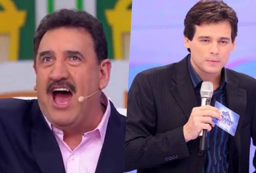 Ratinho e Celso Portiolli vivem disputa nos bastidores (Foto montagem: TV Foco) Ratinho e Celso Portiolli vivem disputa nos bastidores (Foto montagem: TV Foco)