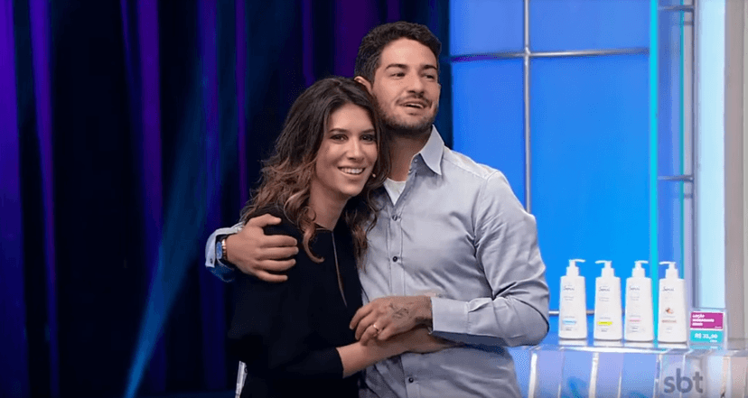 Rebeca Abravanel e Alexandre Pato no Roda a Roda (Foto: Reprodução) Rebeca Abravanel e Alexandre Pato no Roda a Roda (Foto: Reprodução)