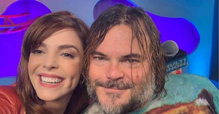 A apresentadora Titi Muller, da Globo, e o ator Jack Black (Foto: Divulgação) A apresentadora Titi Muller, da Globo, e o ator Jack Black (Foto: Divulgação)