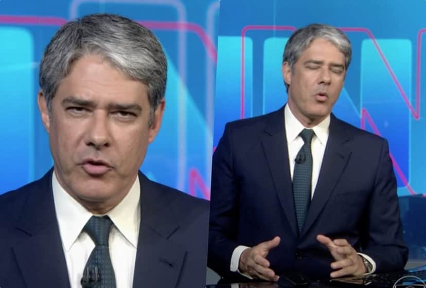William Bonner, no comando do Jornal Nacional na Globo William Bonner, no comando do Jornal Nacional na Globo