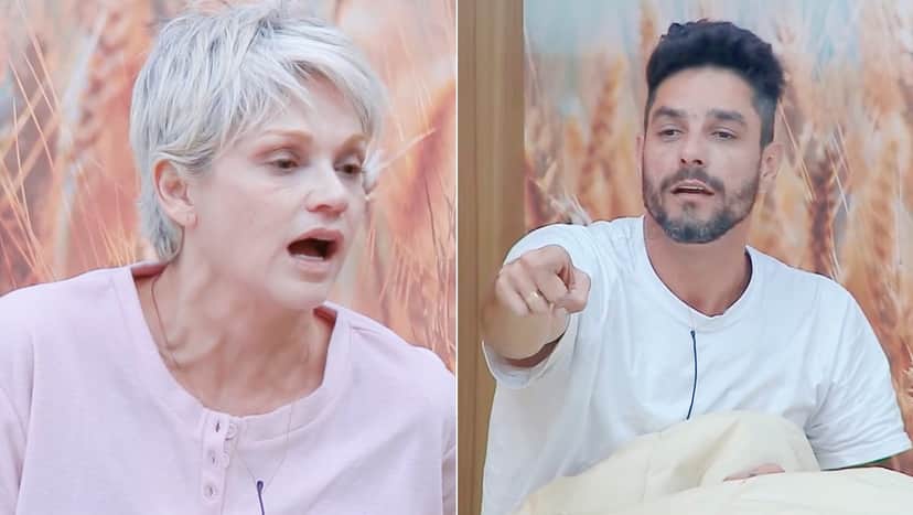 Andréa brigou com Diego e comentou com Viny e Bifão em A Fazenda (Foto: Reprodução/ RecordTV) Andréa brigou com Diego e comentou com Viny e Bifão em A Fazenda (Foto: Reprodução/ RecordTV)