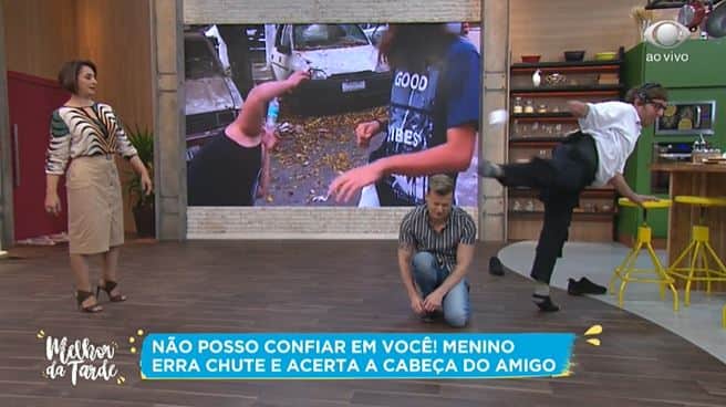 Cátia Fonseca, Aaron Tura, Miro no Melhor da Tarde (Foto: Reprodução/Band) Cátia Fonseca, Aaron Tura, Miro no Melhor da Tarde (Foto: Reprodução/Band)