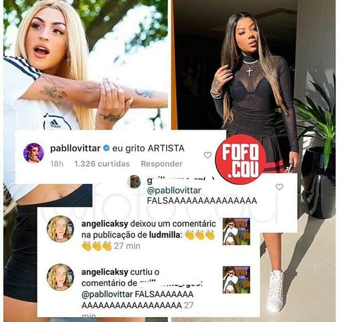 Captura de tela aponta que Angélica não gosta nada de Pabllo Vittar (Foto: Reprodução) Captura de tela aponta que Angélica não gosta nada de Pabllo Vittar (Foto: Reprodução)