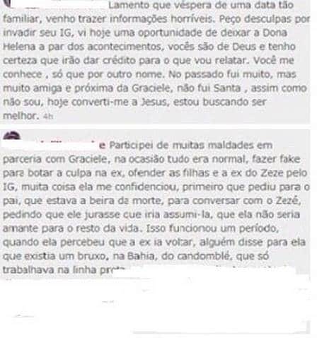 Graciele Lacerda se envolve em trabalhos ocultos para conquistar Zezé (Foto: Reprodução) Graciele Lacerda se envolve em trabalhos ocultos para conquistar Zezé (Foto: Reprodução)