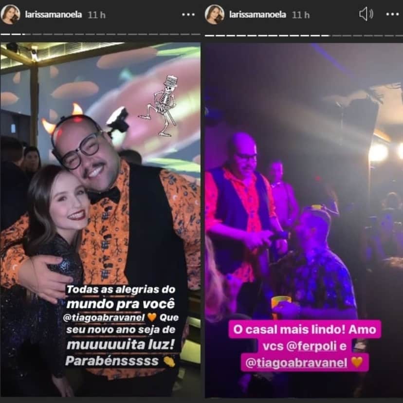 Larissa Manoela, Tiago Abravanel e Fernando Poli (Foto: Reprodução/Instagram/Montagem TV Foco) Larissa Manoela, Tiago Abravanel e Fernando Poli (Foto: Reprodução/Instagram/Montagem TV Foco)