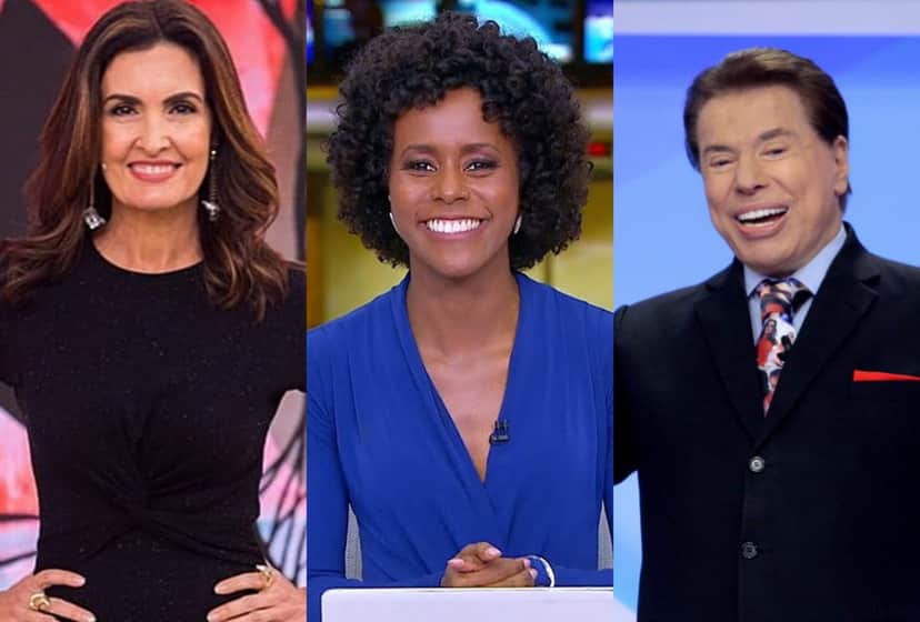 Fátima Bernardes, Maju Coutinho e Silvio Santos estão entre os destaques de audiência desta quarta. Foto: Reprodução audiências Fátima Bernardes, Maju Coutinho e Silvio Santos estão entre os destaques de audiência desta quarta. Foto: Reprodução audiências