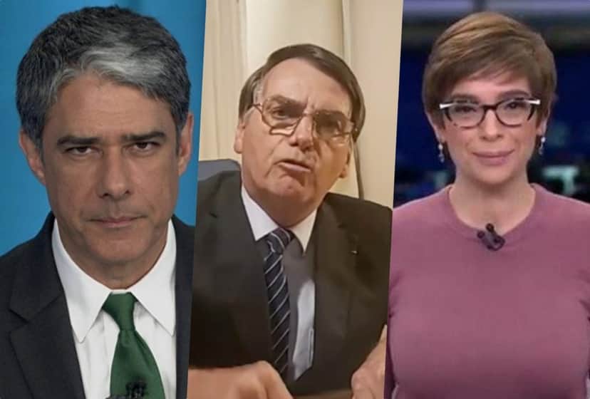 William Bonner e jornalismo da Globo se envolvem em confusão e ameaça de Jair Bolsonaro (Foto reprodução) William Bonner e jornalismo da Globo se envolvem em confusão e ameaça de Jair Bolsonaro (Foto reprodução)