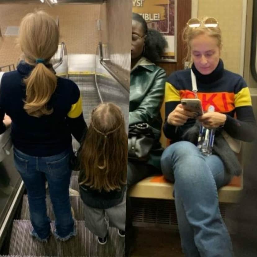 Angélica e a filha Eva foram flagradas andando de metrô em Nova York (Foto UOL) Angélica e a filha Eva foram flagradas andando de metrô em Nova York (Foto UOL)